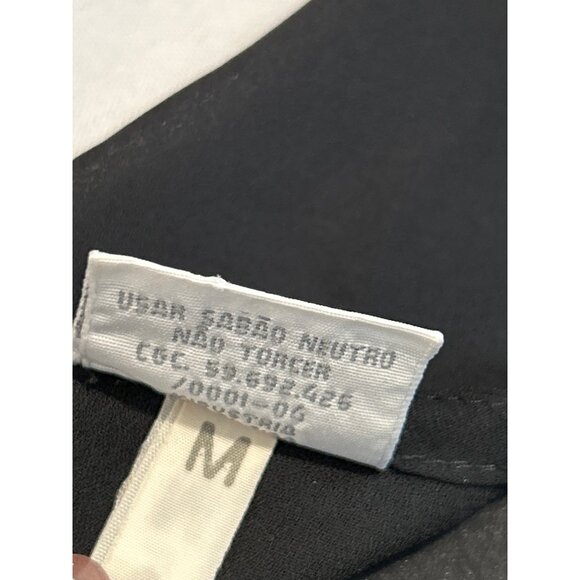 TVZ Blouse Womens Medium‎ Black lace Trimmed Sheer crochet Whims goth  Witchy - Picture 7 of 9